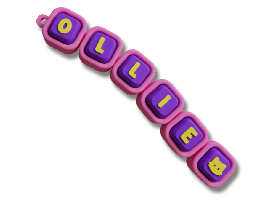 Personlig Custom Clicky med navnet Ollie